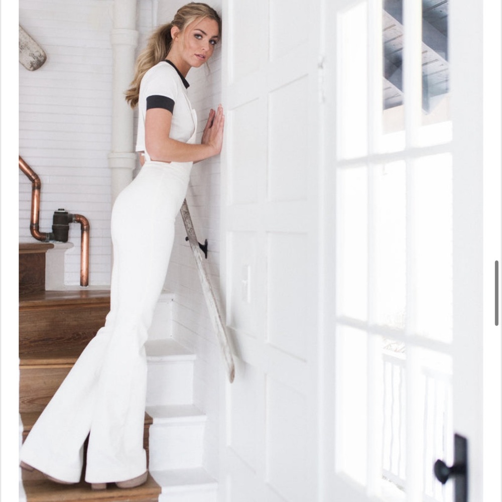 Good apparel cream overalls